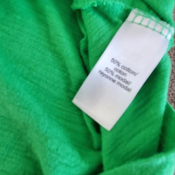 Green Tee Ladies Vneck L Maurices - Picture 4 of 5